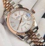 Copy Rolex Datejust 36 Motif Dial Two-Tone Rose Gold Case Watches